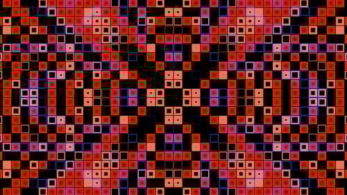 Padrão de caleidoscópio infinito para experiências dinâmicas de VJ Loop em shows