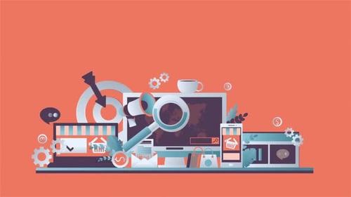 Business Statistics Elements Analysis with Magnifying Glass in Table