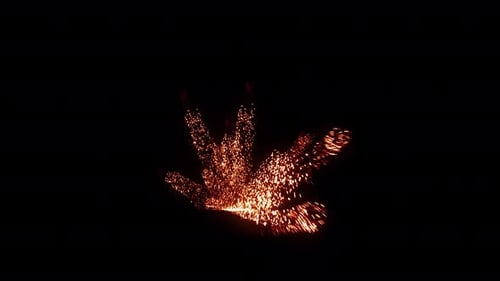 Dynamic Spark Stream Ground Fireworks Animation