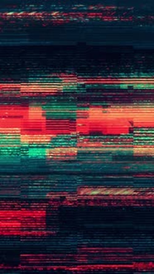 Vertical Glitch Digital Signal Interference Background