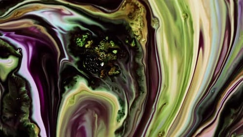 Diffusion de peinture à encre colorée abstraite 76