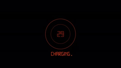 Electric car fast recharge indicator, Car dashboard progress bar, Green energy charging flashing Mob