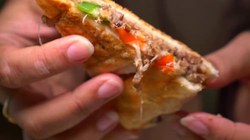 Close Up Of Delicious Sandwich