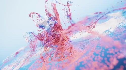 Abstract flowing wave particles background