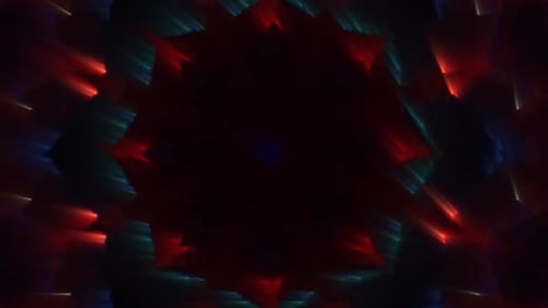 Mesmerizing Abstract Light Tunnel Kaleidoscope Loop Background
