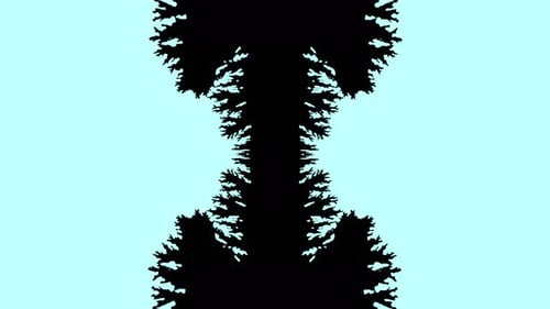 Fluid Black Ink Fractal Reveal Transition
