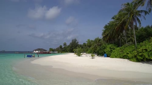 tropical beach and sea in Maldives