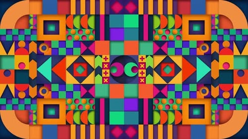 Shapes Geometric Background 4K