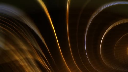 Golden color streaks in closing loop with black background