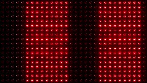 Abstract Pulsing Red LED Light Wall Loop Background