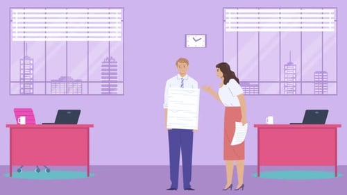 Angry Office Boss Resent Employee