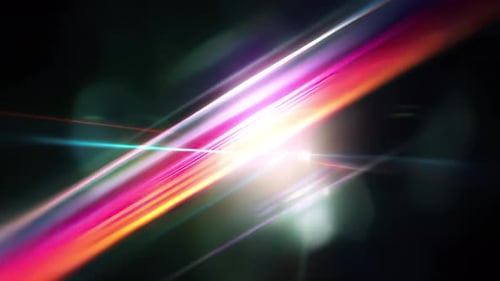 Dynamic Abstract Light Streaks and Lens Flares Background