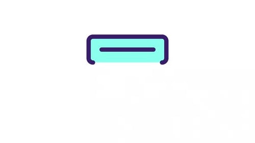 Ícone de Ui colorido de recibo animado