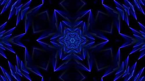 Abstract Neon Geometric Light Background Animation