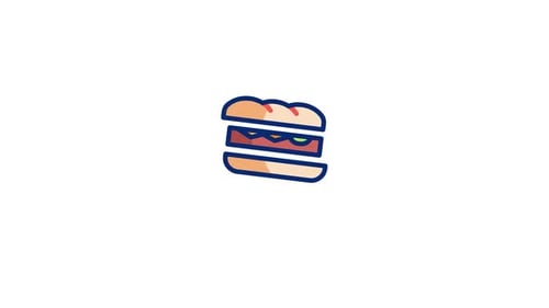 Sandwich Animated Icon