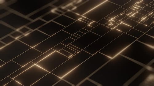 Luxuriöser goldener Hintergrund mit einem leuchtenden geometrischen Muster