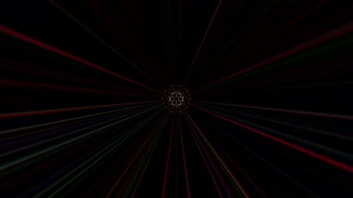 Futuristic Hyperspace Warp Speed Light Tunnel Loop