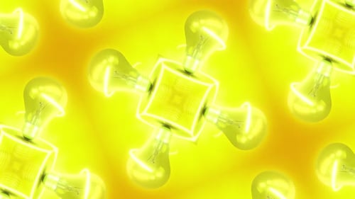 Lightbulb Abstract Background Loop 07