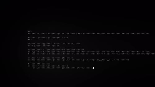 Futuristic Code Stream Overlay on Black Background, Digital Data Motion Graphics 5