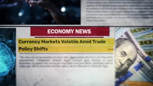 Modern News Opener Featuring Financial and Technology Headlines