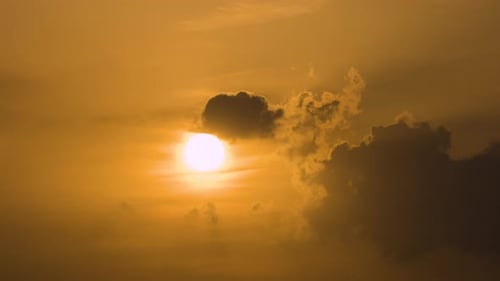 Majestic Sunset Time-Lapse with Clouds