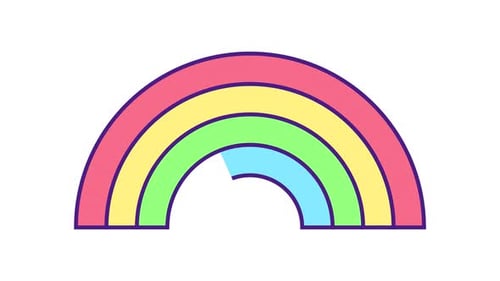 Animated Rainbow Color Icon