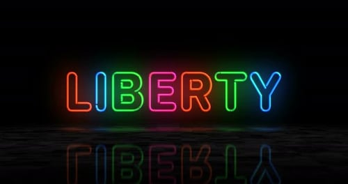 Colorful Neon Text Reveal Animation