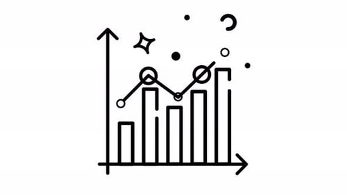 Animated Upward Trend: Growth Chart Illustration
