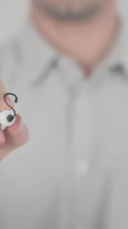 Science, Writing on Screen with Hand, Vertical Video