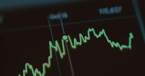 Modern Animated Line Graph for Business Data Visualization