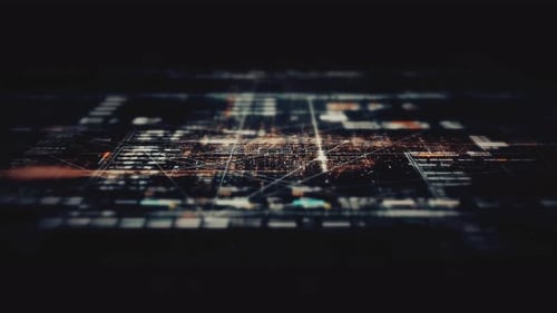 Matrix Display Information Network Simulation 15