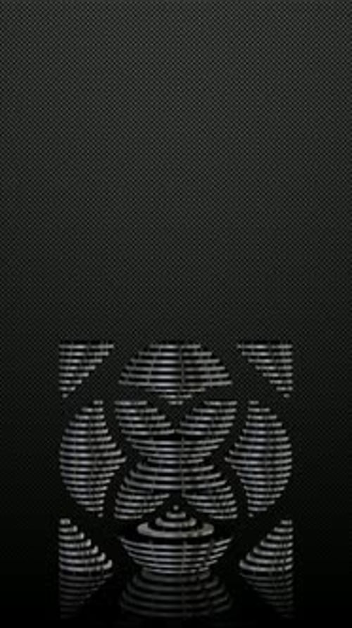 Abstract Metallic Geometric Shape Transformation Loop
