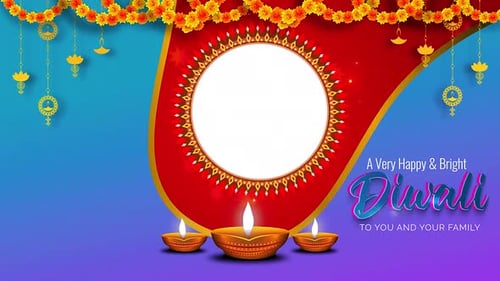 Diwali Festival of Lights Wishes Background version 03