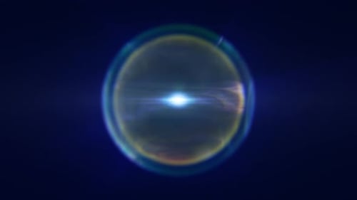 Abstract Fluid Energy Orb Light Flare Background