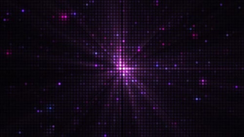 Abstract Digital Grid Dots Pulsating Light Background Animation