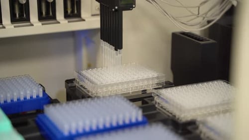Laboratory Automation System Dispensing Liquid Samples