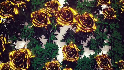 Golden Roses Background