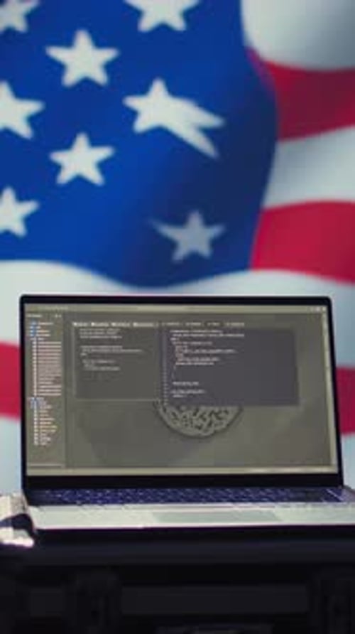 Vertical Video USA CIA Agency Uses Mass Propaganda Tools on Laptop to Influence Population