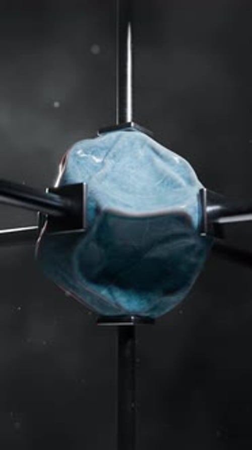 3D Rendering of Cloth Shapes Floating