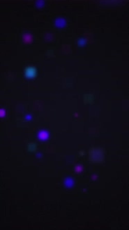 Abstract Colorful Bokeh Lights Floating Vertical Animation