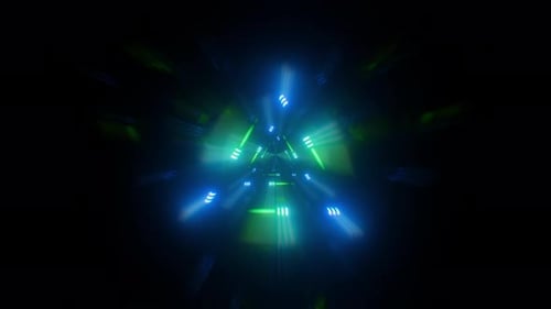 Neon Tunnel Background 4K