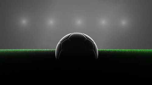 Soccer ball at the stadium. Football.