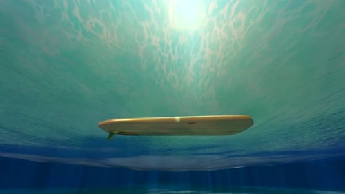 3D animation art of a Stand up Paddle.