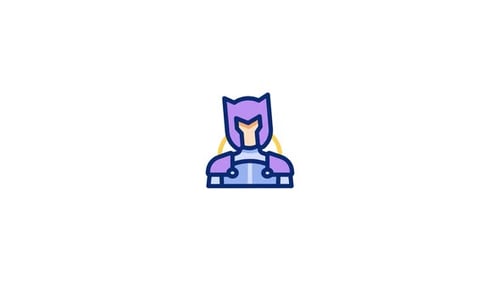 Superhero Animated Icon