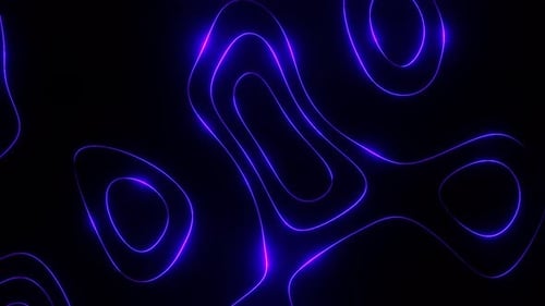 Purple On Black Abstract Neon Glowing Moving Background Vj Loop Animation In 4K