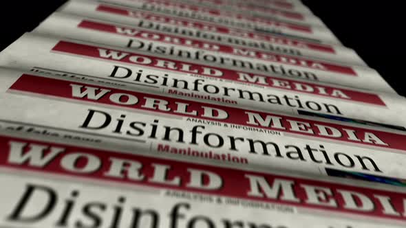 Disinformation, manipulation and propaganda newspaper printing press ...