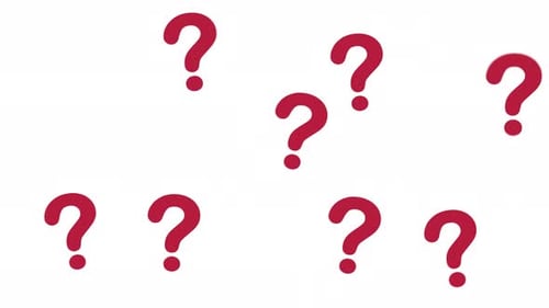 De nombreux points d'interrogation rouges