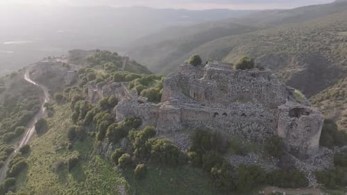 Aerial video of the Nimrod fortress in northern Israel