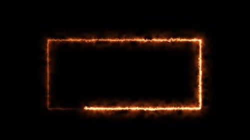 glowing square animation