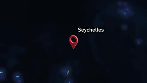 Seychelles Country Zoom from Space